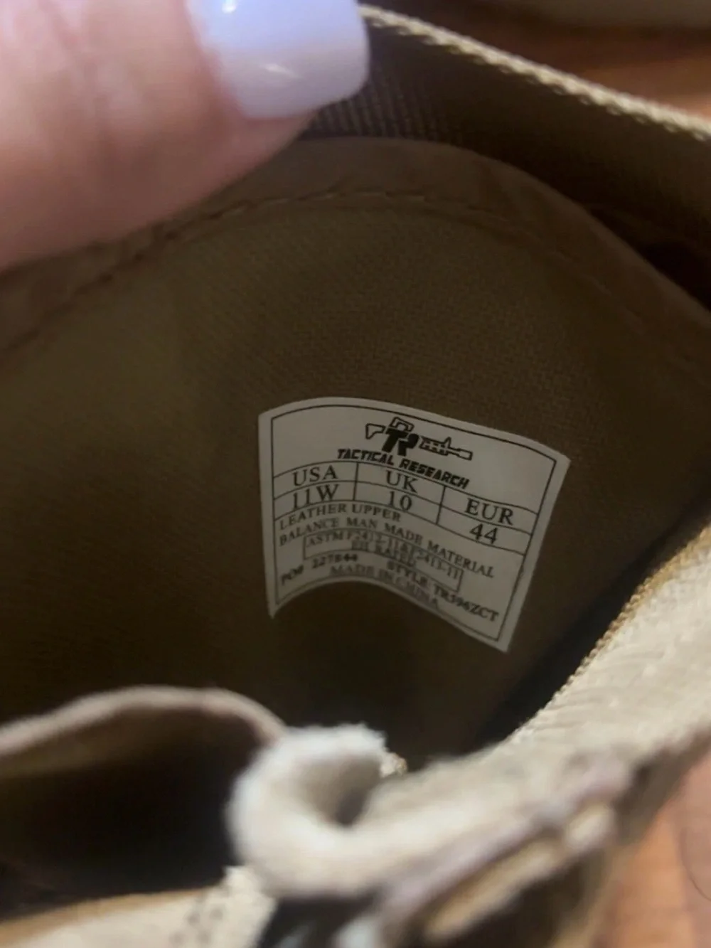 Men's Tactical Lace-Up Boots in Coyote Tan